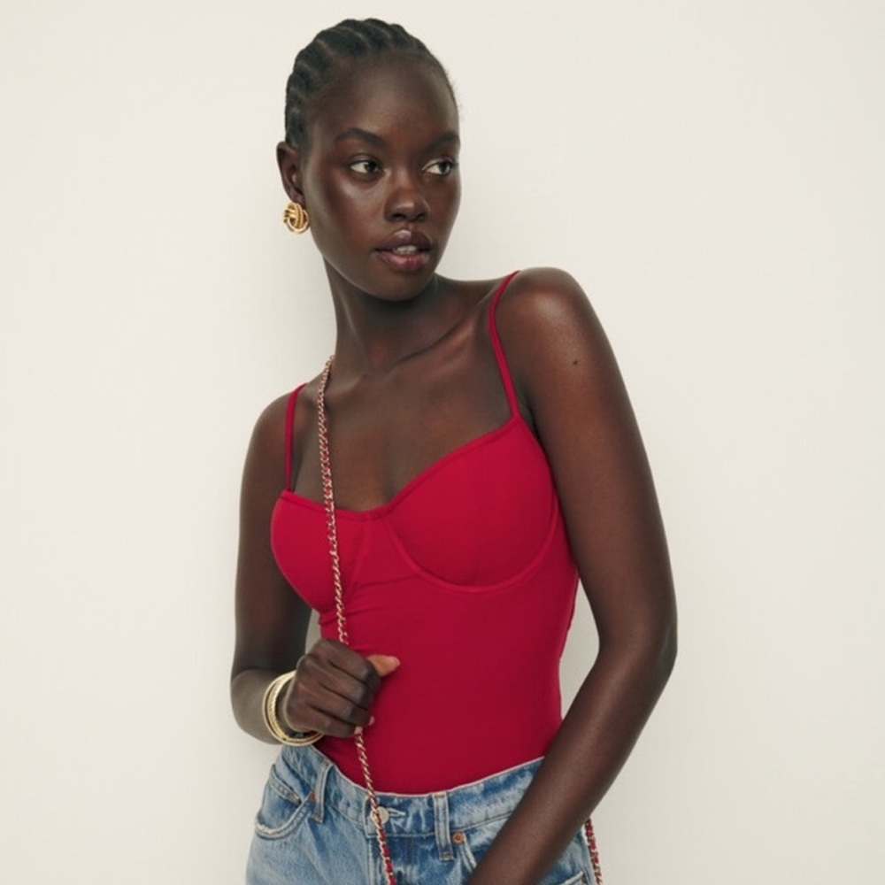 NWT Refromation - Piper Knit Bodysuit